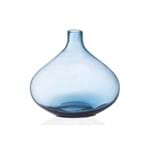 Ficha técnica e caractérísticas do produto Vaso em Vidro Fortune 21Cm Azul