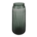 Ficha técnica e caractérísticas do produto Vaso em Vidro Verde D18 X 36 Cm - Btc