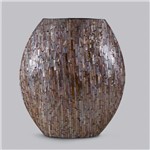 Ficha técnica e caractérísticas do produto Vaso Ornamental de Papel Machê Cedar Pequeno 27x16x45cm 25413 - Prestige