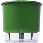 Ficha técnica e caractérísticas do produto Vaso Raiz Auto Irrigável Rainbow Verde Escuro 12cm X 11cm
