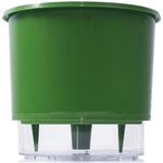 Ficha técnica e caractérísticas do produto Vaso Raiz Auto Irrigável Verde Escuro N3 16x14cm