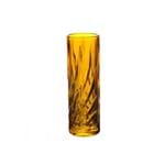 Ficha técnica e caractérísticas do produto Vaso Solitário em Cristal Ecologico L'Hermitage 6,5x20,5cm Ambar