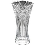 Ficha técnica e caractérísticas do produto Vaso Taurus Acinturado Cristal Bohemia Transparente 30cm - Rojemac