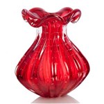 Ficha técnica e caractérísticas do produto Vaso Trouxinha em Cristal Murano Vermelho São Marcos