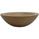 Ficha técnica e caractérísticas do produto Vaso Vasart Terra Bowl Granito Areia 55x16cm