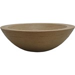 Ficha técnica e caractérísticas do produto Vaso Vasart Terra Bowl Granito Areia 75x24cm