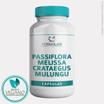 Ficha técnica e caractérísticas do produto VEGANO: Passiflora 250mg + Melissa 100mg + Crataegus 50mg + Mulungu 50mg - 120 CÁPSULAS