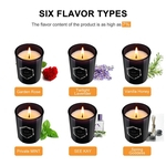 Ficha técnica e caractérísticas do produto Velas perfumadas Gift Set Natural Soy cera sem fuma?a aromaterapia velas Kit 6Pcs