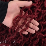 Ficha técnica e caractérísticas do produto "Quente! 18 ""Deusa Ondulado Faux Locs Crochet Cabelo 24roots / pack Tran?as de Tor??o de Crochê Dreads Cabelo Crochet Dreadlock Extens?es de Cabelo Sintético"