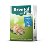 Ficha técnica e caractérísticas do produto Vermicida Drontal para Gatos - 4 Comprimidos