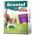 Ficha técnica e caractérísticas do produto VERMÍFUGO Drontal Plus Carne CÃES ATÉ 10KG com 4 Comprimidos