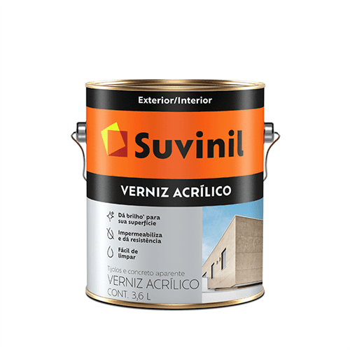 Ficha técnica e caractérísticas do produto Verniz Acrilico Suvinil 3,6 Litros