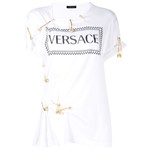 Ficha técnica e caractérísticas do produto Versace Camiseta com Detalhe de Alfinete - BRANCO