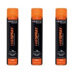 Ficha técnica e caractérísticas do produto Vertix Hair Spray Forte 400ml (Kit C/03)