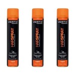 Ficha técnica e caractérísticas do produto Vertix Hair Spray Forte 400ml - Kit com 03