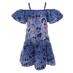 Ficha técnica e caractérísticas do produto Vestido Momi Poa de Bonequinhas Azul