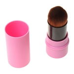 Ficha técnica e caractérísticas do produto Viagem Retrátil Blush Brush Powder Shadow Brush Maquiagem Facial-Rosa
