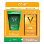 Vichy Capital Soleil Fps50 Toque Seco com Cor 50g + Normaderm Gel 60g