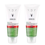 Vichy Dercos Shampoo Micro Peel Esfoliante Anticaspa 200ml 2 Unidades
