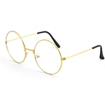 Ficha técnica e caractérísticas do produto Vintage Women Men Rodada Círculo Metal Óculos Óculos ópticos Óculos Frame