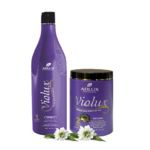 Violux Adlux Kit Shampoo E Máscara Matizador De Cor Cabelos Com Luzes, Mechas E Loiros