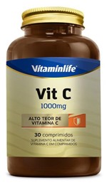 Ficha técnica e caractérísticas do produto Vit C 1000mg 60 Comprimidos Vitaminlife