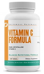 Ficha técnica e caractérísticas do produto Vitamin C (100 Tabs) - Universal Nutrition