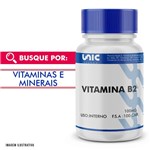 Ficha técnica e caractérísticas do produto Vitamina B2 100mg 100 Caps - Unicpharma