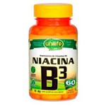 Ficha técnica e caractérísticas do produto Vitamina B3 (Niacina) - 60 Cápsulas - Unilife