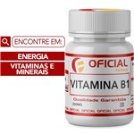 Ficha técnica e caractérísticas do produto Vitamina B1 250Mg 100 Cápsulas - Oficialfarma
