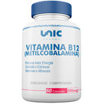 Ficha técnica e caractérísticas do produto Vitamina B12 (metilcobalamina) 500mcg 60 Caps Unicpharma