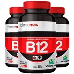 Ficha técnica e caractérísticas do produto Vitamina B12 - 3 Unidades 60 Cápsulas - Clinic Mais