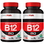 Ficha técnica e caractérísticas do produto Vitamina B12 2 Unidades De 60 Cápsulas Clinic Mais