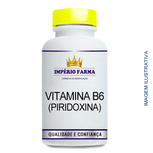 Ficha técnica e caractérísticas do produto Vitamina B6 (Piridoxina) 100Mg (60 Cápsulas)