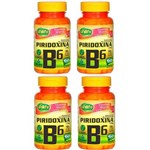 Ficha técnica e caractérísticas do produto Vitamina B6 (Piridoxina) - 4x 60 Cápsulas - Unilife