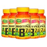 Ficha técnica e caractérísticas do produto Vitamina B7 (Biotina) - 5x 60 Cápsulas - Unilife