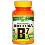 Ficha técnica e caractérísticas do produto Vitamina B7 Biotina 60 Cápsulas Unilife