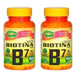 Ficha técnica e caractérísticas do produto Vitamina B7 (Biotina) - 2x 60 Cápsulas - Unilife