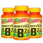 Ficha técnica e caractérísticas do produto Vitamina B7 (Biotina) - 3x 60 Cápsulas - Unilife