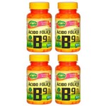 Vitamina B9 (Ácido Fólico) - 4 Un de 60 Cápsulas - Unilife