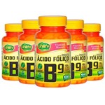 Vitamina B9 (Ácido Fólico) - 5 Un de 60 Cápsulas - Unilife