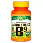 Ficha técnica e caractérísticas do produto Vitamina B9 Ácido Fólico 500mg - Unilife