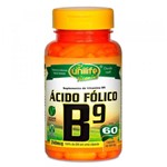 Ficha técnica e caractérísticas do produto Vitamina B9 Ácido Fólico 60 Capsulas 500 Mg - Unilife Vitamins