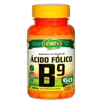 Ficha técnica e caractérísticas do produto Vitamina B9 Ácido Fólico 60 Capsulas 500 Mg