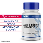 Ficha técnica e caractérísticas do produto Vitamina B9 (ácido Fólico) 800mcg 60cp
