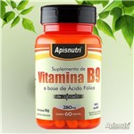 Vitamina B9 (Ácido Fólico) 280mg C/60 Cápsulas Apisnutri
