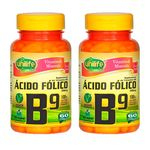 Ficha técnica e caractérísticas do produto Vitamina B9 (Ácido Fólico) - 2 un de 60 Cápsulas - Unilife