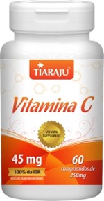 Ficha técnica e caractérísticas do produto Vitamina C 45mg - Tiaraju - 60 Comprimidos 250mg