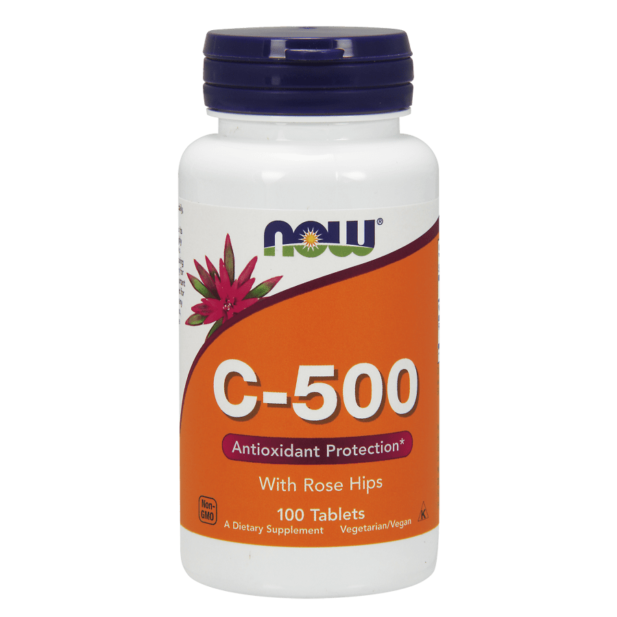 Ficha técnica e caractérísticas do produto Vitamina C 500 100 Tabletes - Now Sports