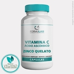 Vitamina C 500mg + Zinco Quelato 15mg VEGANO - 60 CÁPSULAS